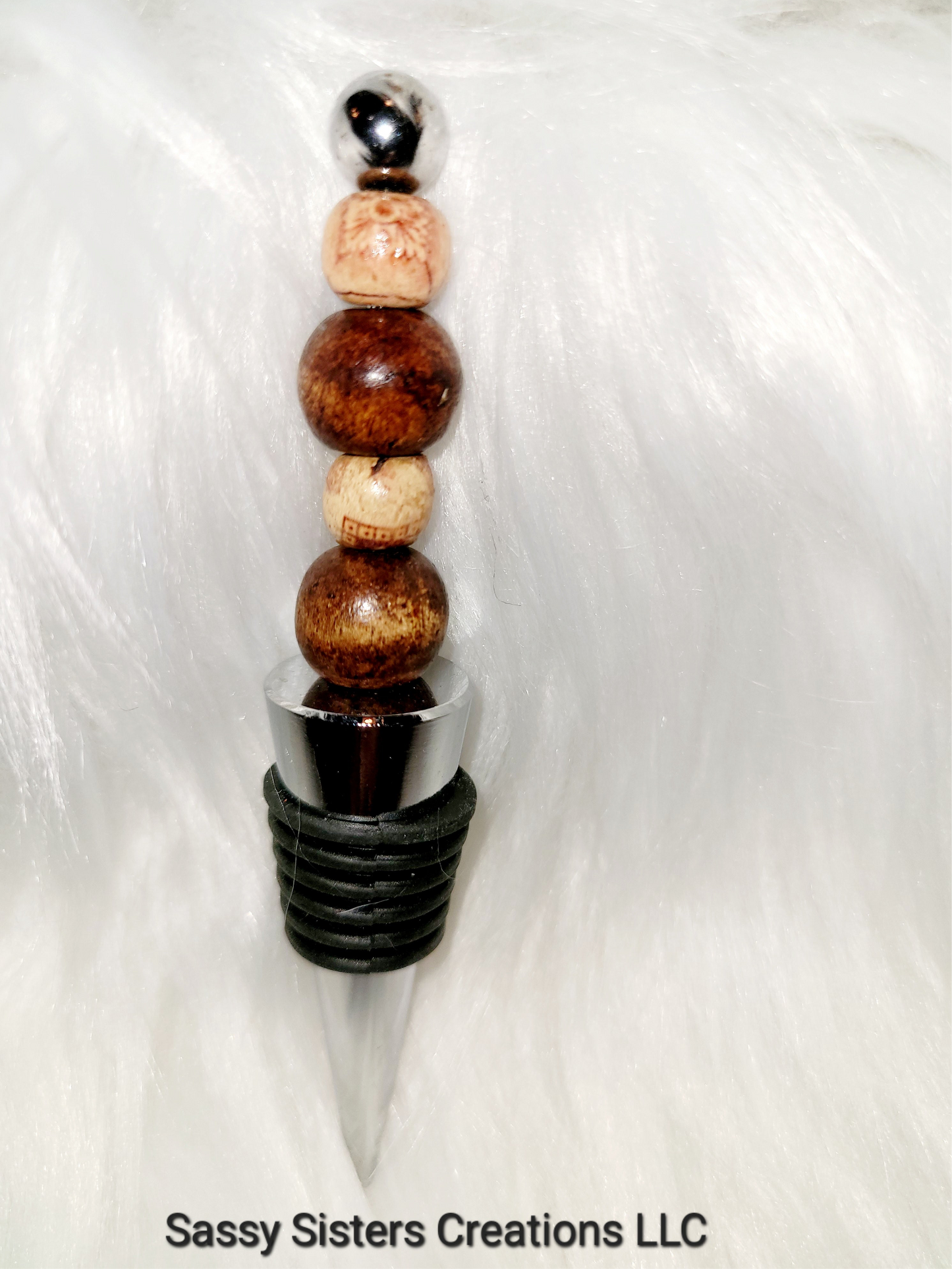 Beaded Wine Bottle Stopper