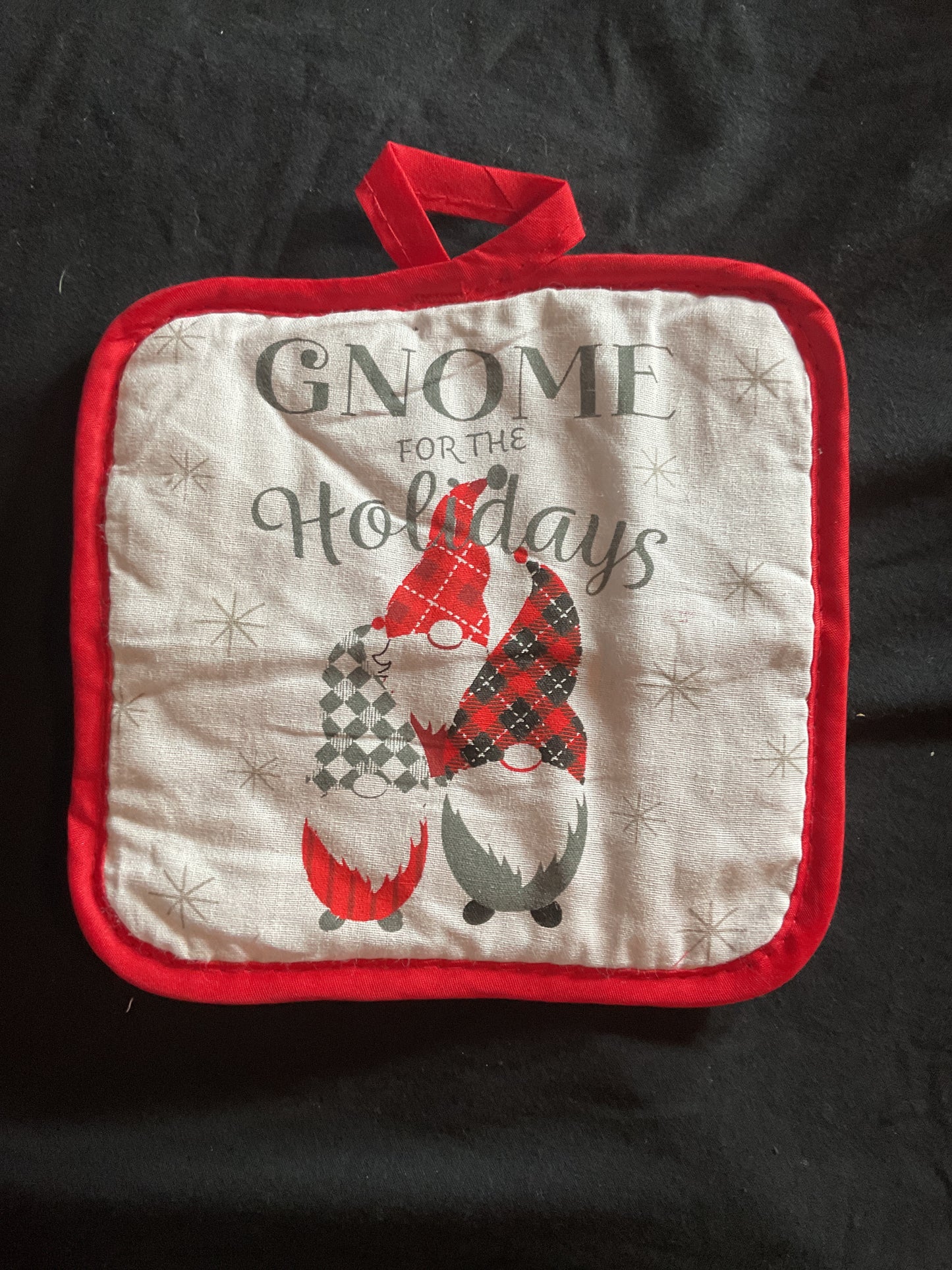 Clearance Fabric Gnome potholder