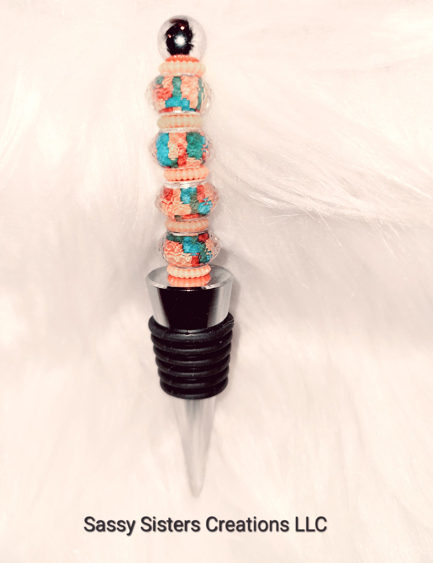 Beaded Wine Bottle Stopper