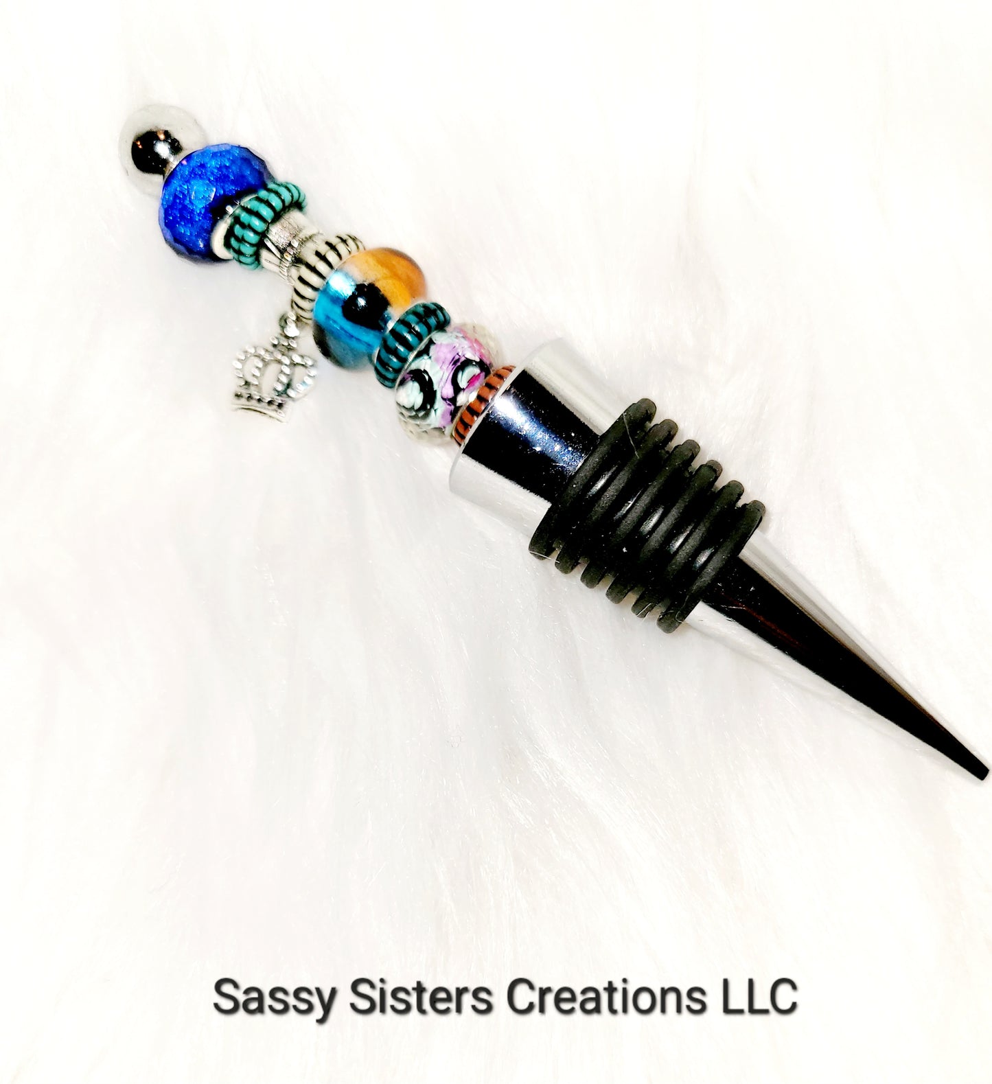 Beaded Wine Bottle Stopper