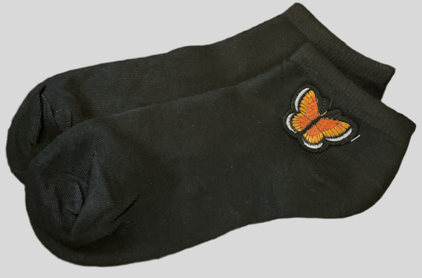 Clothing Socks with Butterfly Patches