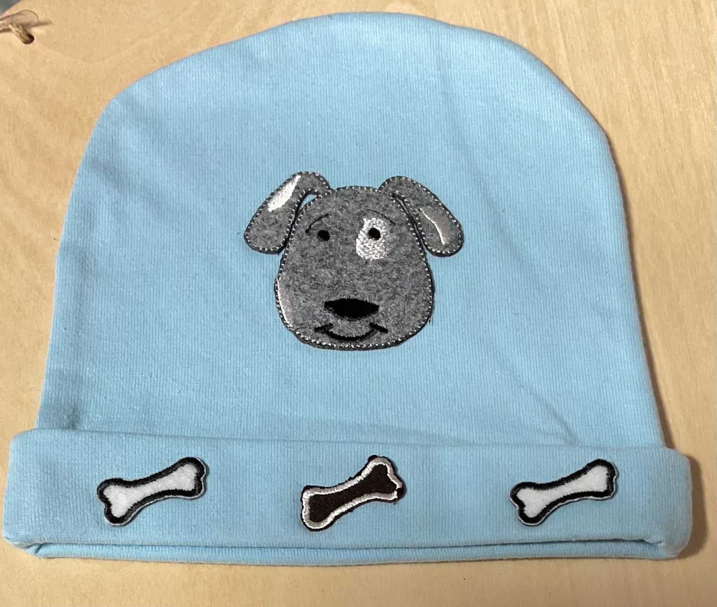 Clothing baby hat with dog