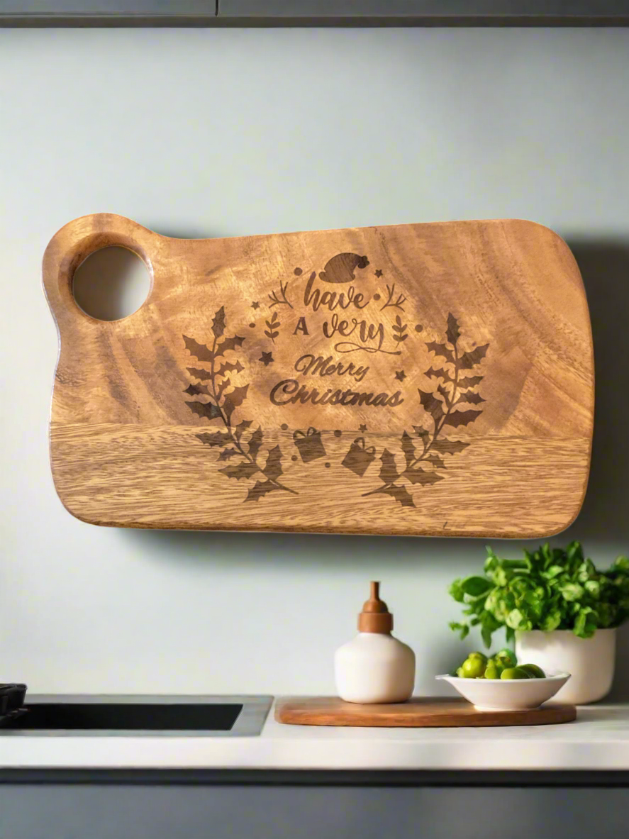 Clearance Laser Engraved Christmas Cutting Board