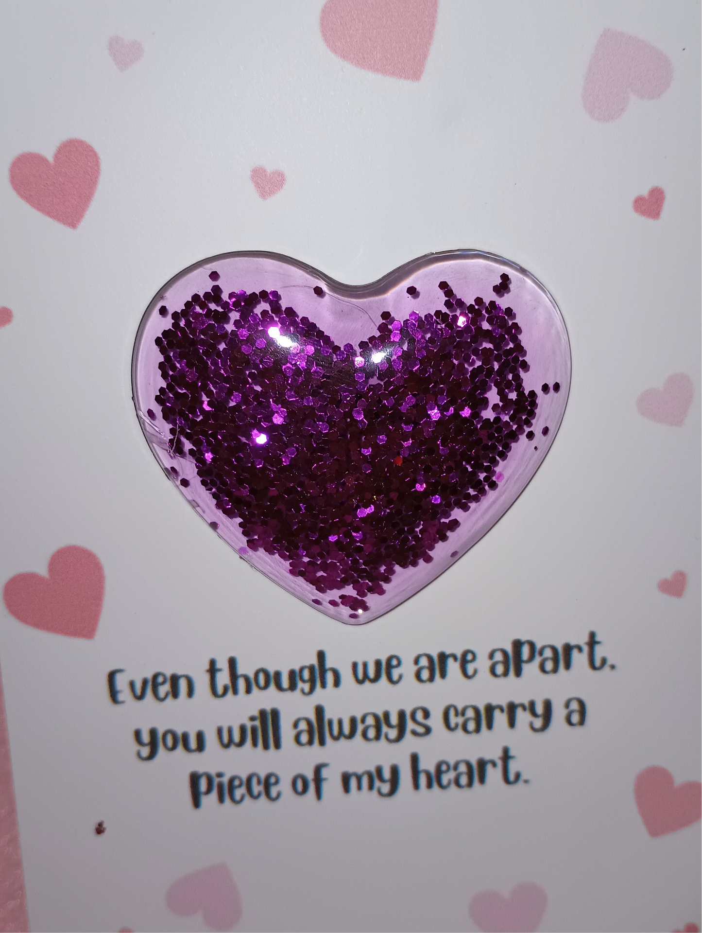 Resin pocket Hearts Purple
