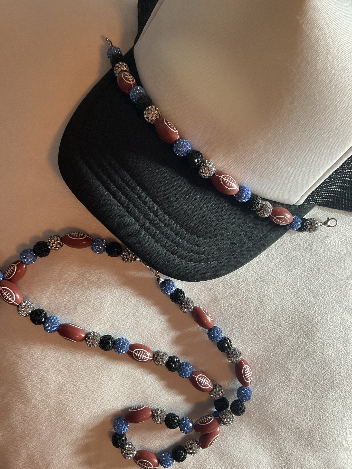 Trucker Hat: Accessories Hat Chain and Necklace Carolina Panthers"