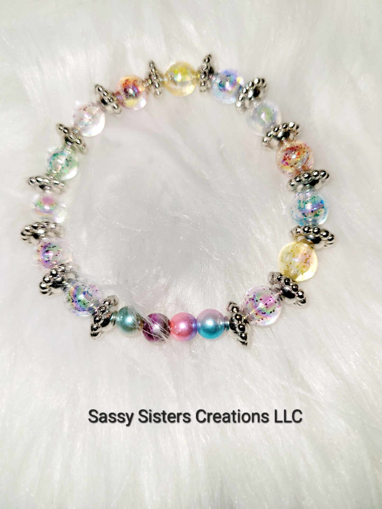 Beaded Bracelet Handmade 16cm