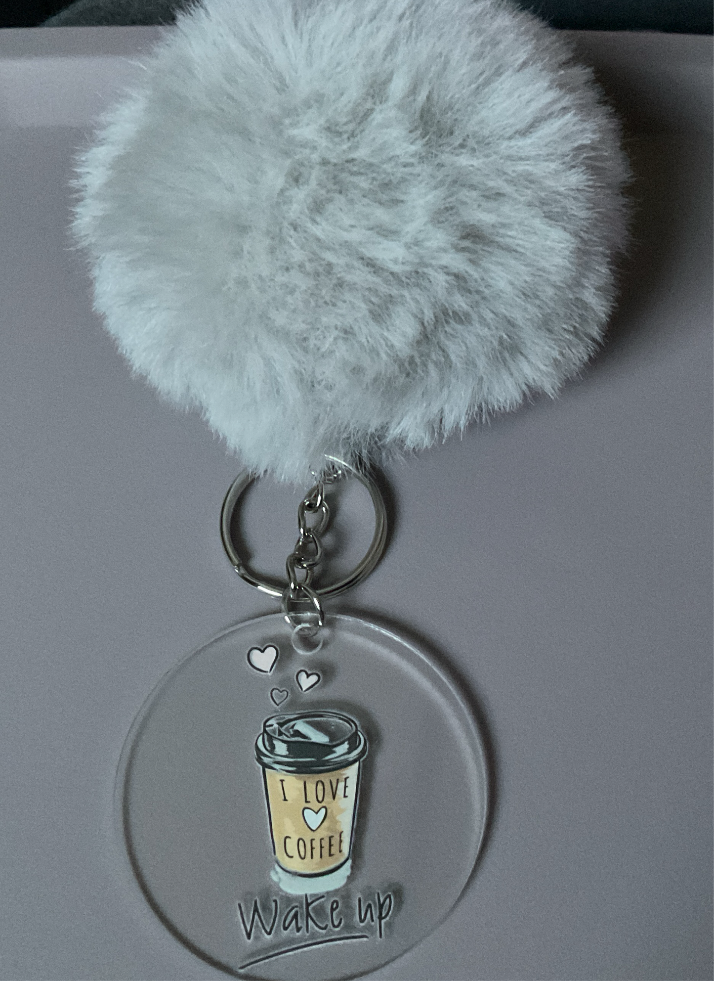 Keychain (Pom Pom Grey)