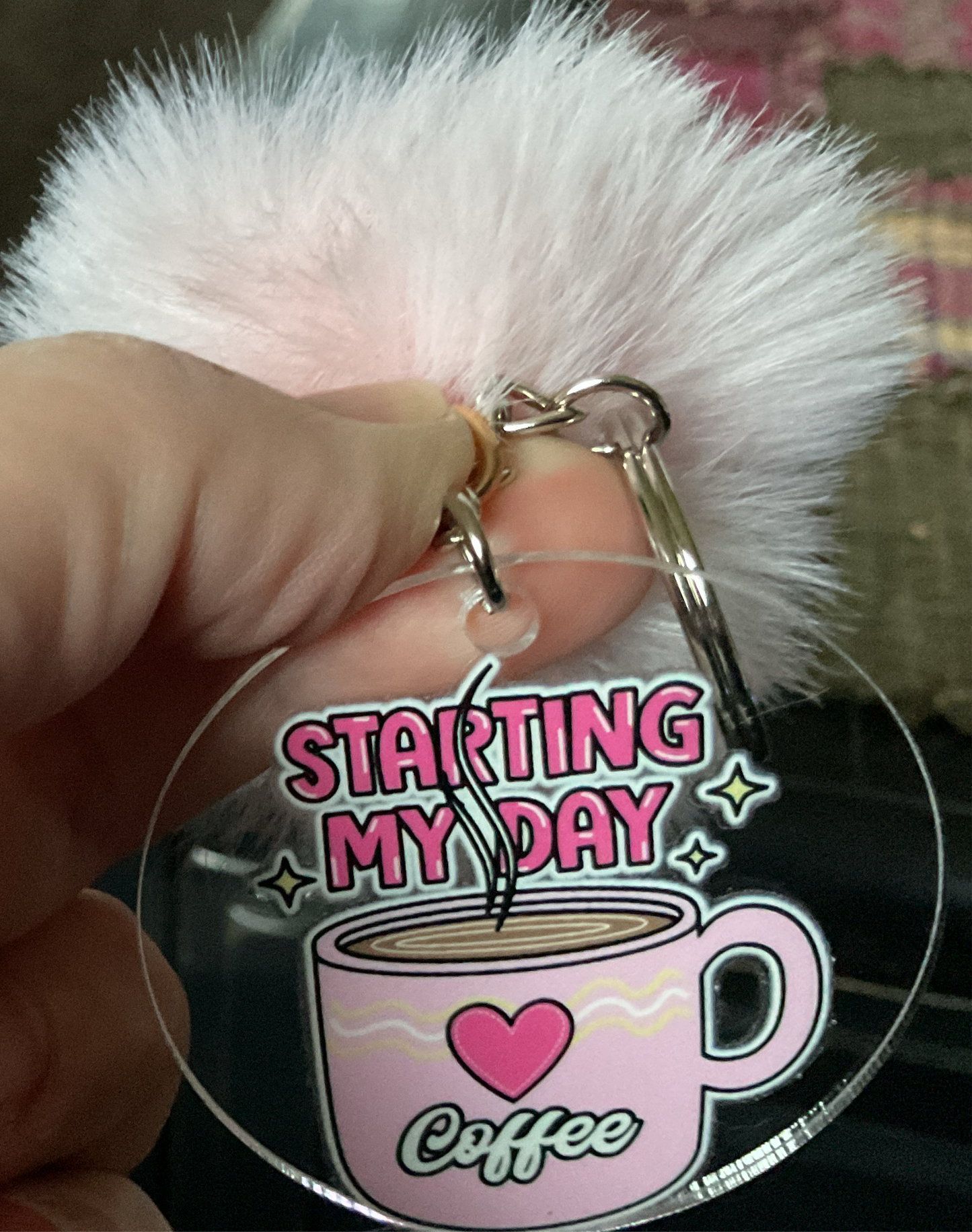 Keychain (Pom Pom Pink)