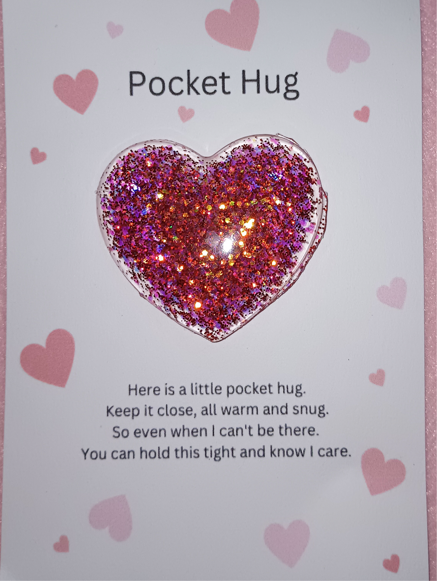 Red Pocket Hug Resin