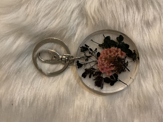 Dried Floral Key Chain