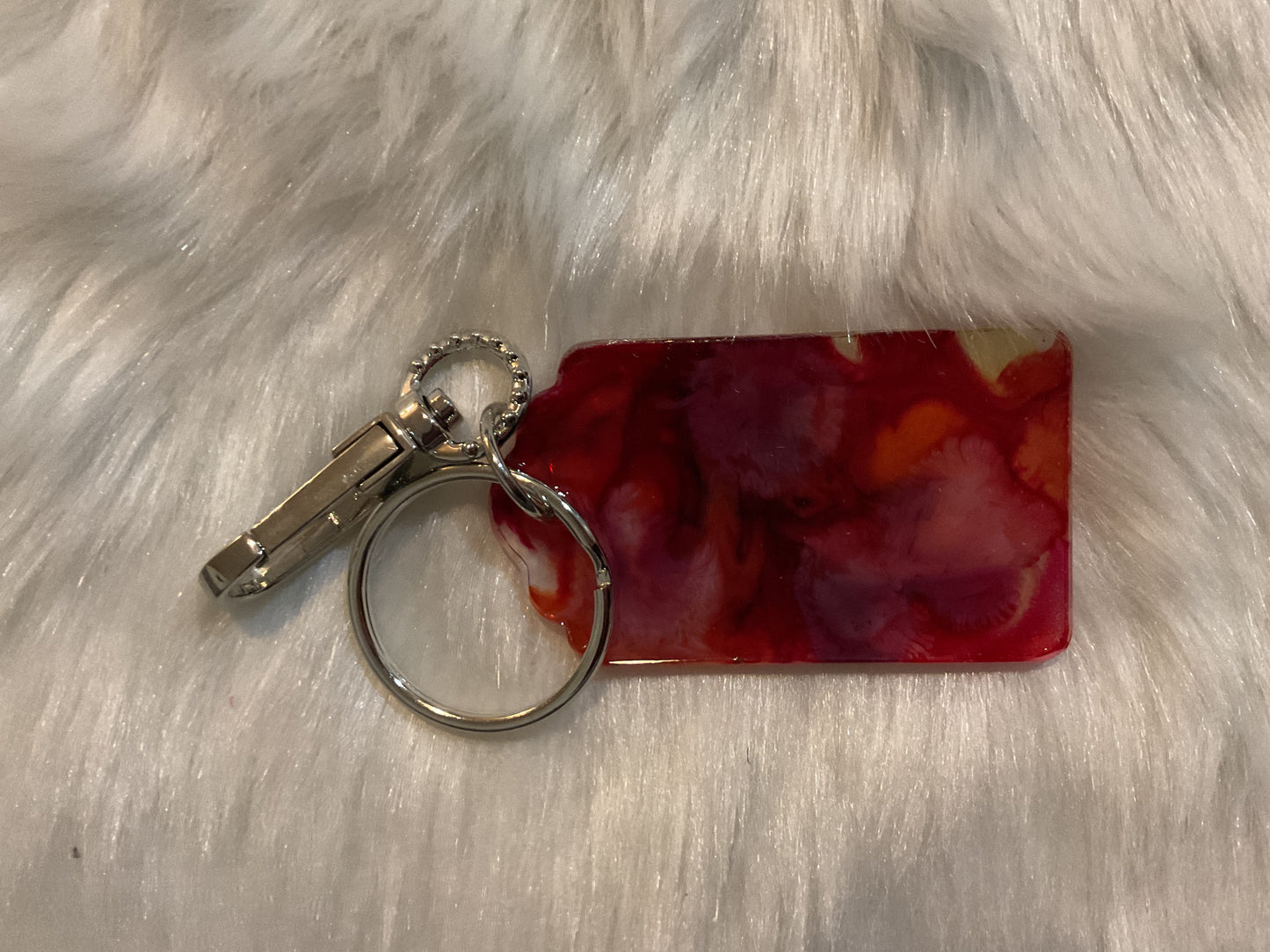 Resin key chain-ink created