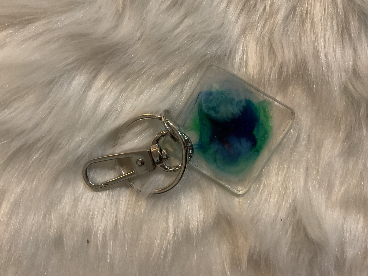 Resin key chain-ink created