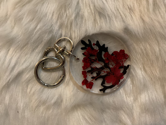 Dried Floral Key Chain