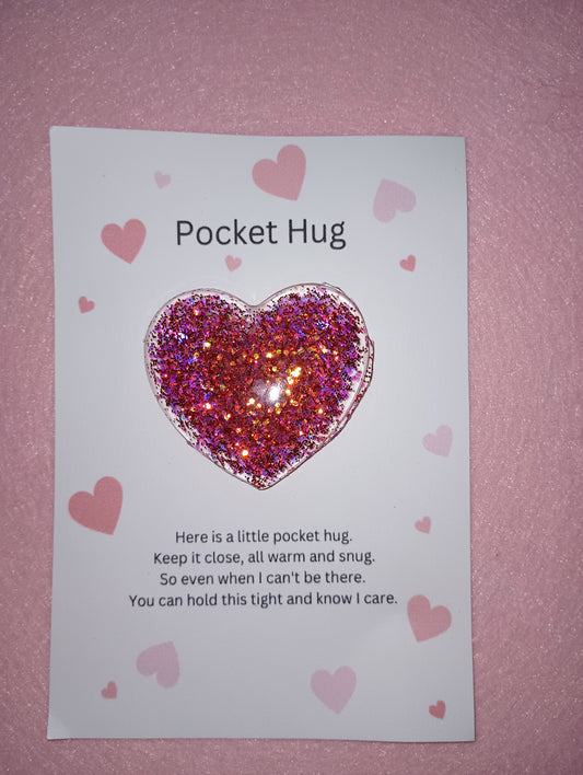 Red Pocket Hug Resin